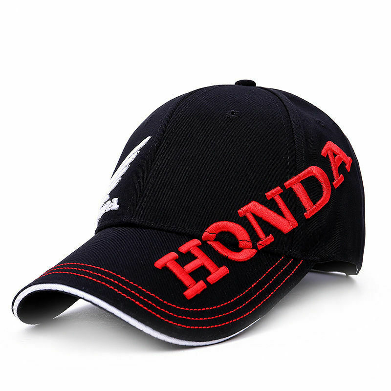 Moto GP Honda Motorcycle Embroidered Baseball Hat Blk